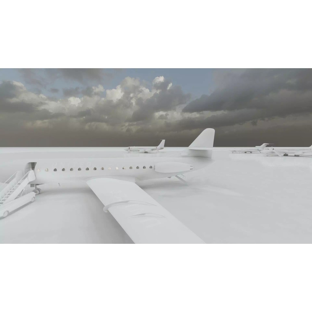 DC-8-62H 3D Model – Detailed Aircraft with Interior, FBX, OBJ - View 45