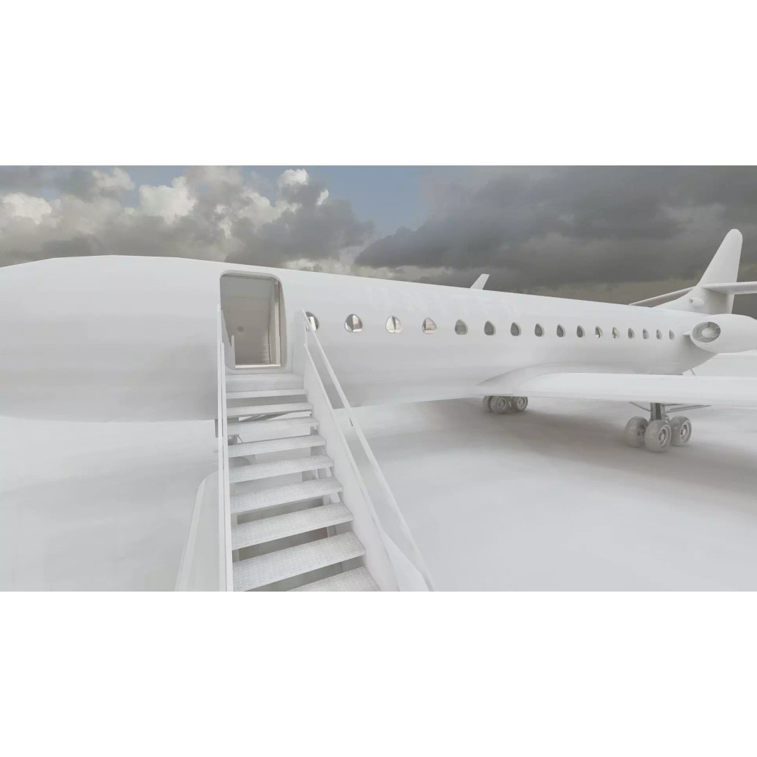 DC-8-62H 3D Model – Detailed Aircraft with Interior, FBX, OBJ - View 46