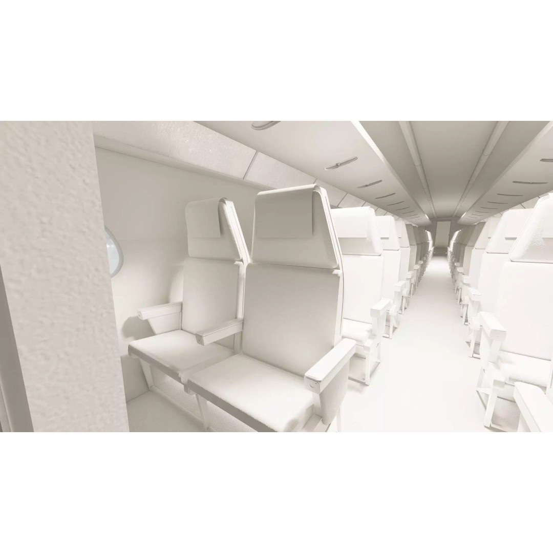 DC-8-62H 3D Model – Detailed Aircraft with Interior, FBX, OBJ - View 47