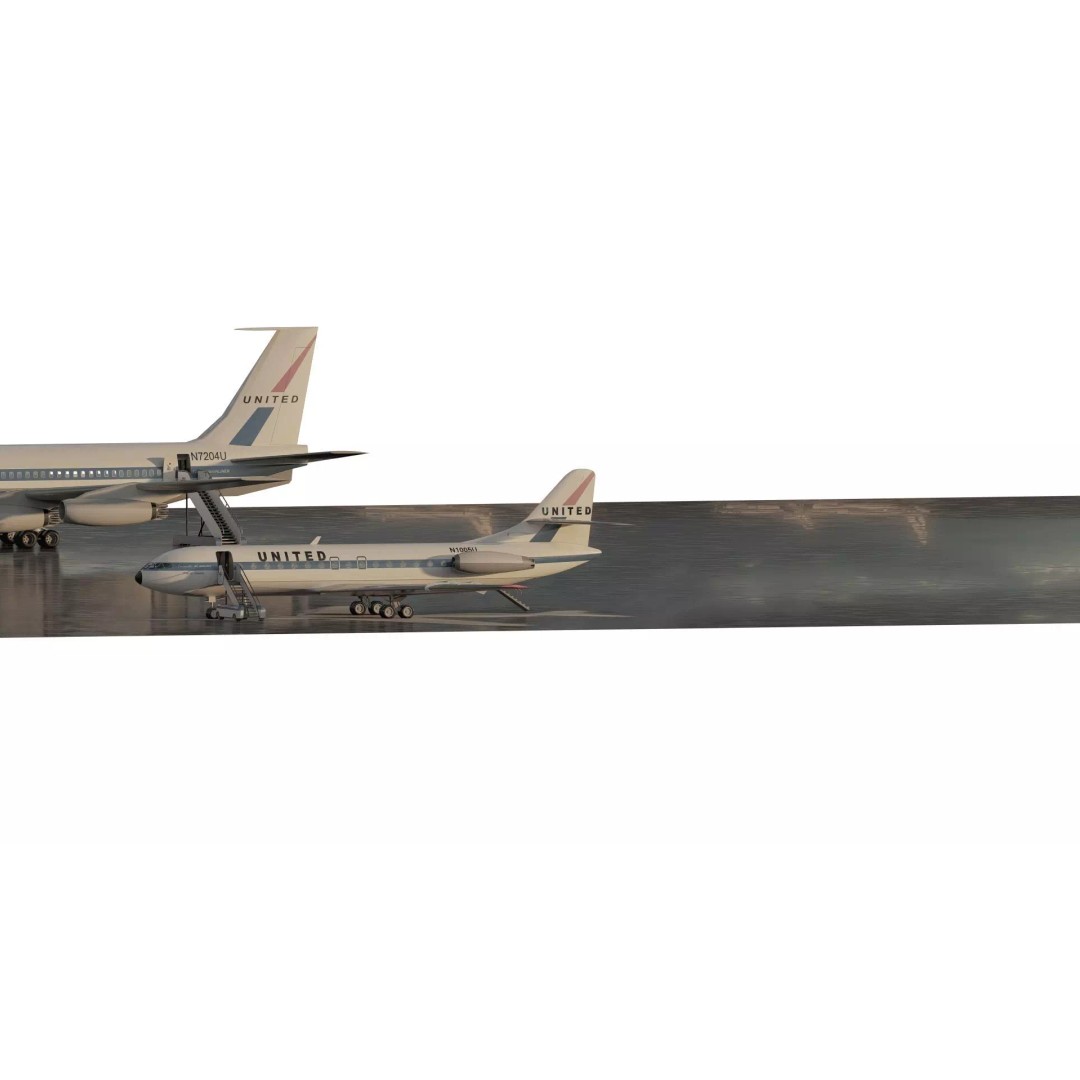 DC-8-62H 3D Model – Detailed Aircraft with Interior, FBX, OBJ - View 7