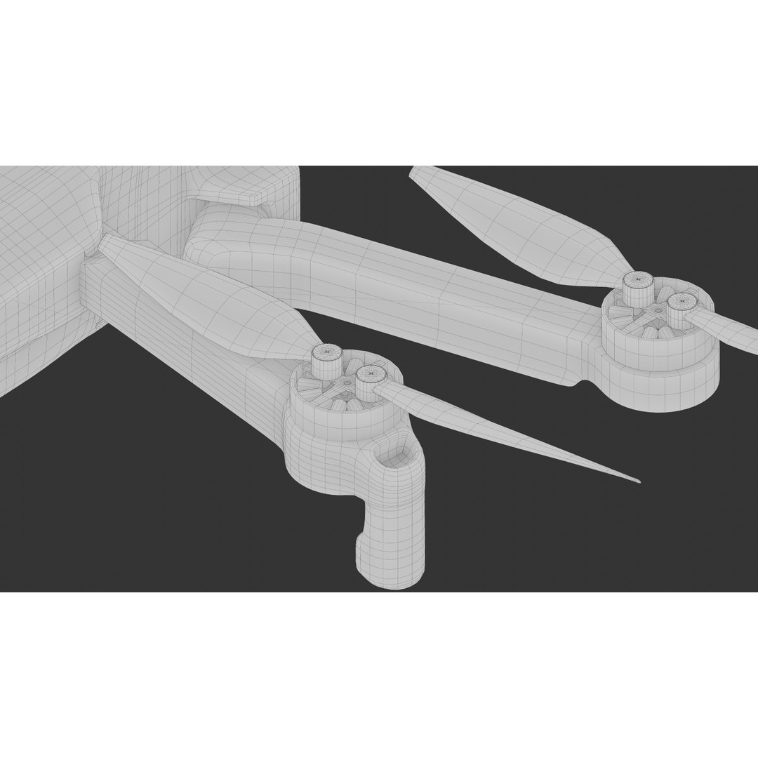 Dji Mini 2 3D Model – PBR Game-Ready Drone Asset, FBX/OBJ - View 21