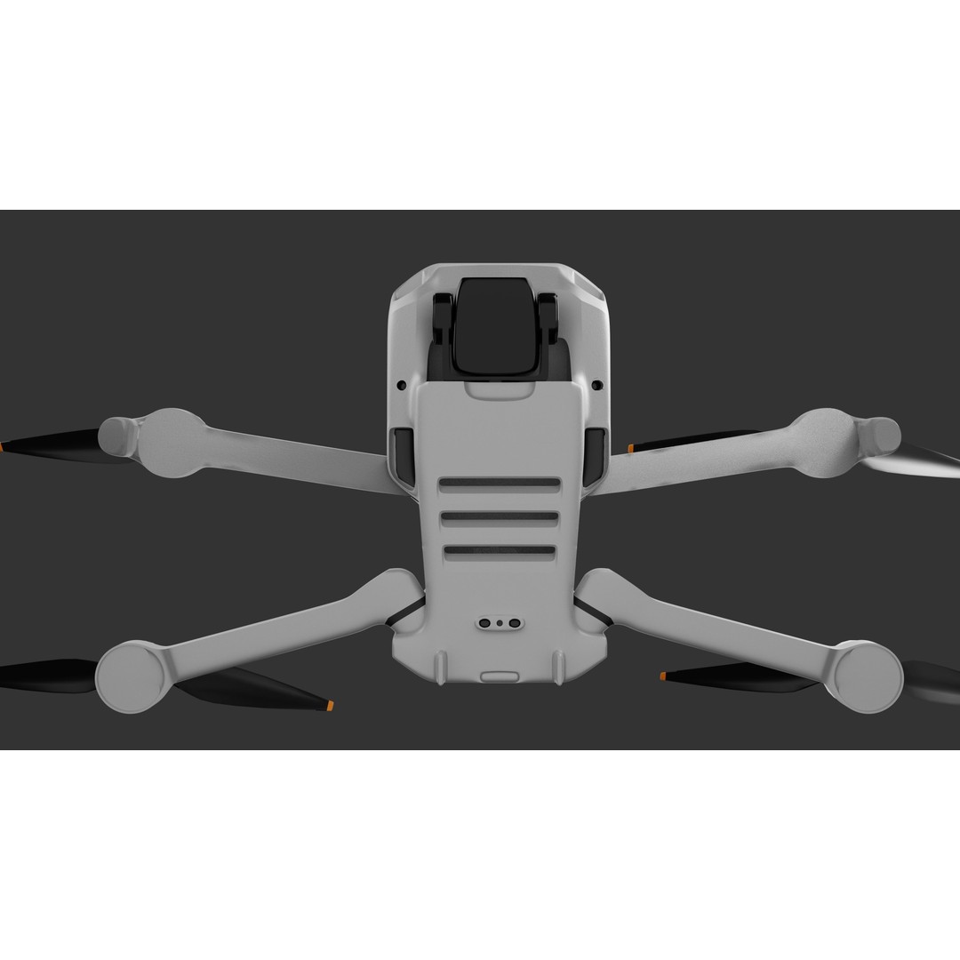 Dji Mini 2 3D Model – PBR Game-Ready Drone Asset, FBX/OBJ - View 5