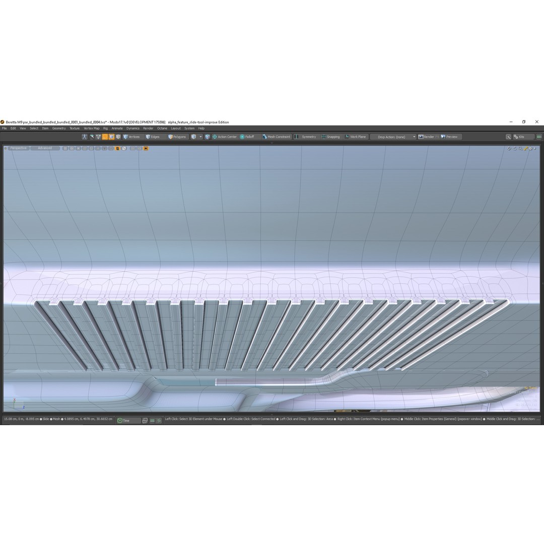 M9 Parabellum 3D Model – Subdivision Ready Game Asset, FBX/OBJ - View 6
