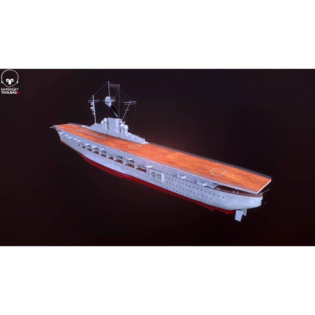 Graf Zeppelin Aircraft Carrier 3D Model – High Poly PBR Asset, FBX - View 10