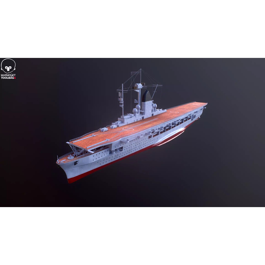 Graf Zeppelin Aircraft Carrier 3D Model – High Poly PBR Asset, FBX - View 11