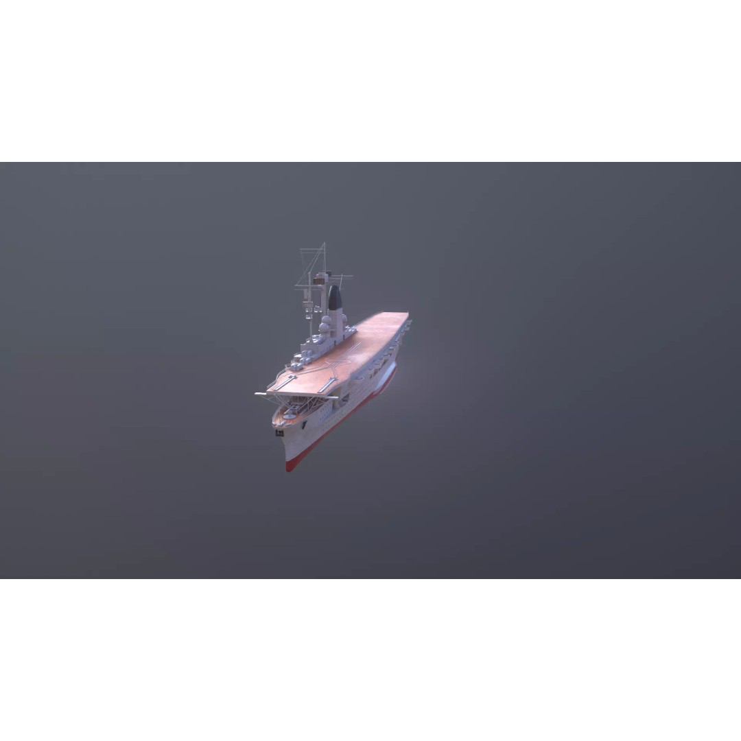 Graf Zeppelin Aircraft Carrier 3D Model – High Poly PBR Asset, FBX - View 18