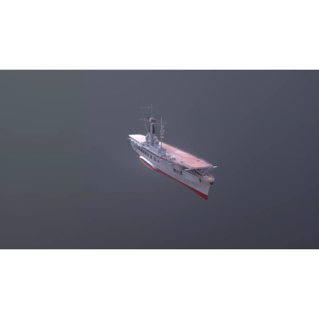 Graf Zeppelin Aircraft Carrier 3D Model – High Poly PBR Asset, FBX - View 19