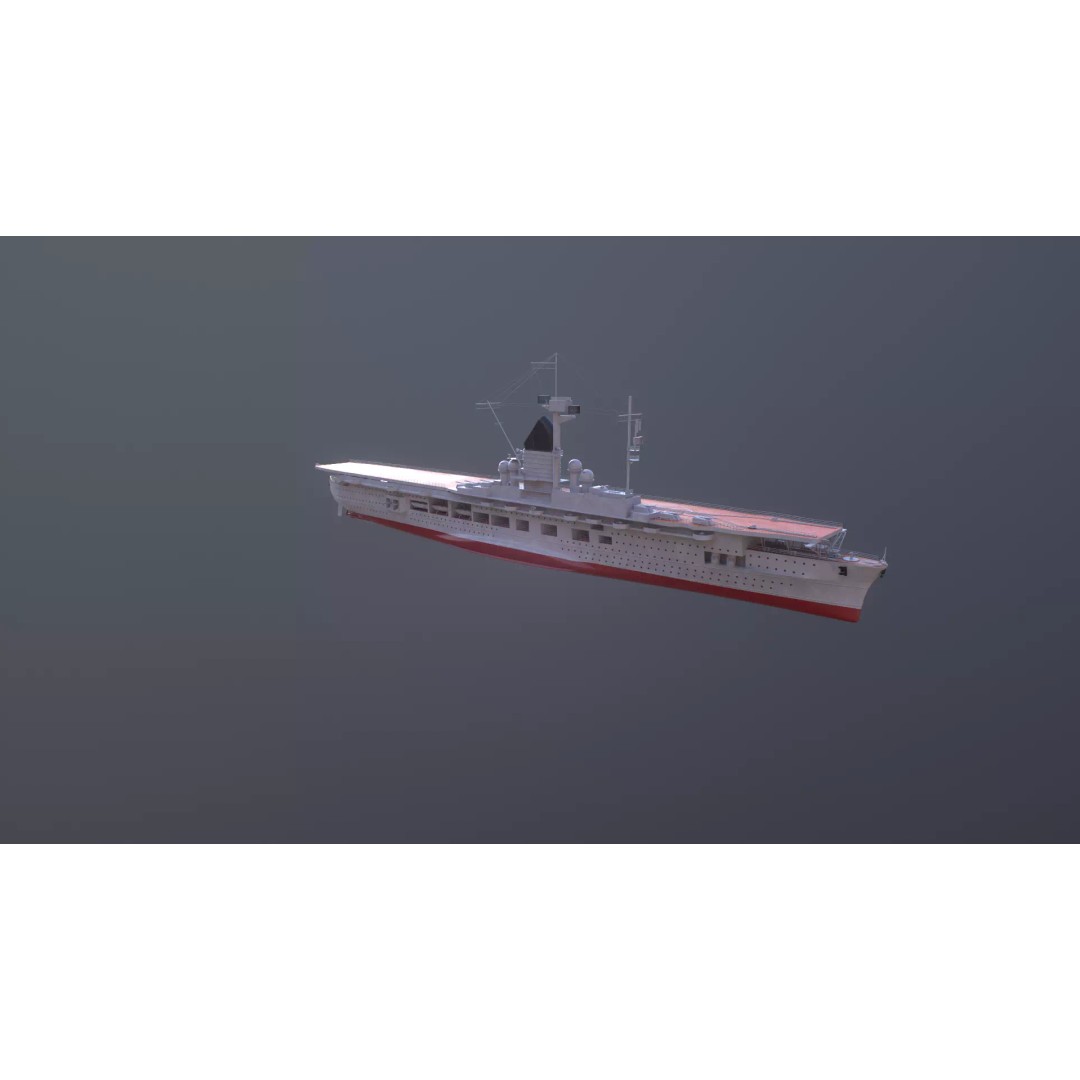 Graf Zeppelin Aircraft Carrier 3D Model – High Poly PBR Asset, FBX - View 20
