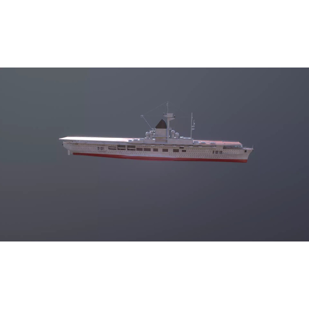 Graf Zeppelin Aircraft Carrier 3D Model – High Poly PBR Asset, FBX - View 21