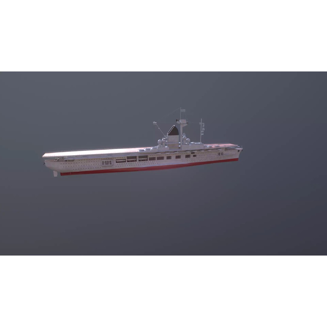 Graf Zeppelin Aircraft Carrier 3D Model – High Poly PBR Asset, FBX - View 22