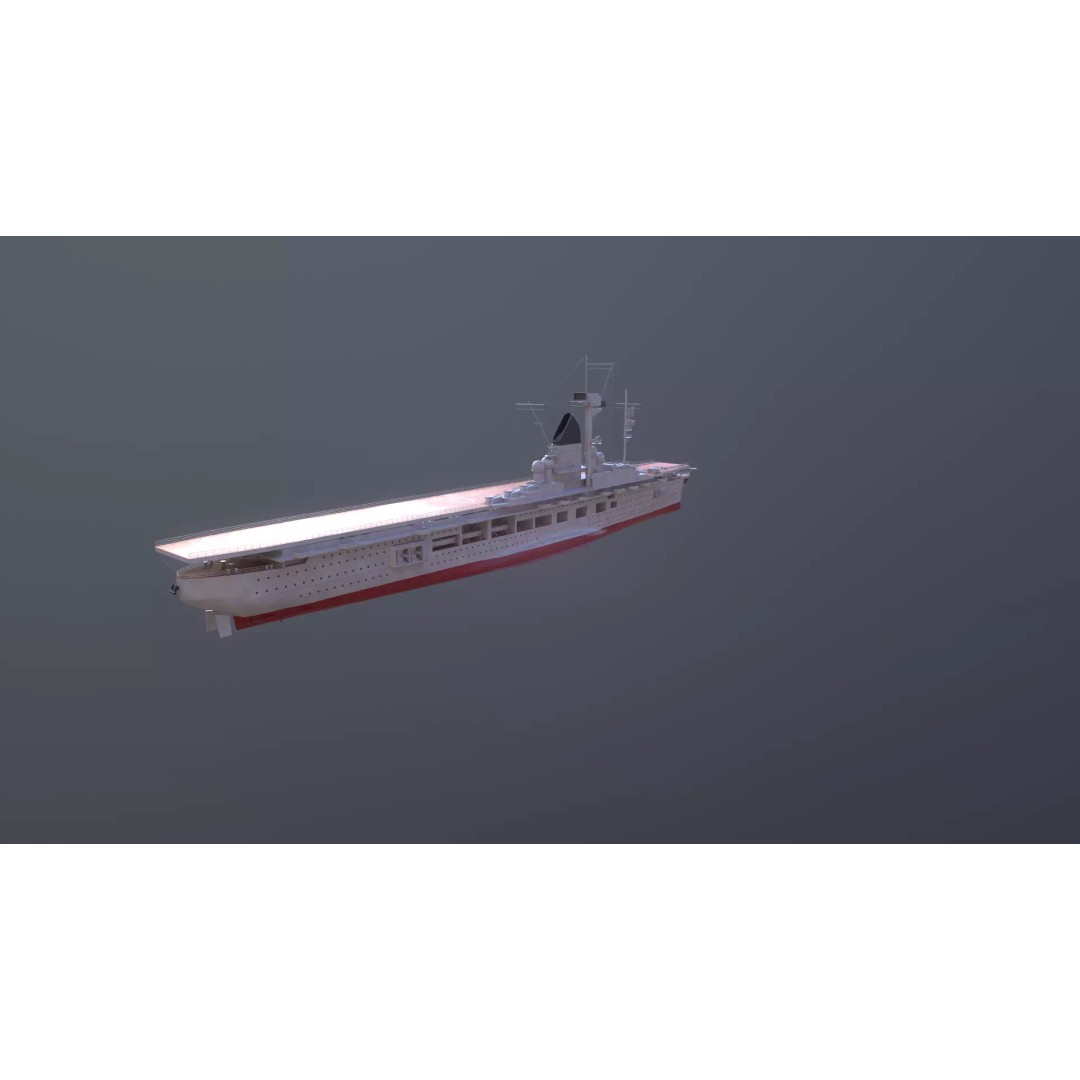 Graf Zeppelin Aircraft Carrier 3D Model – High Poly PBR Asset, FBX - View 23