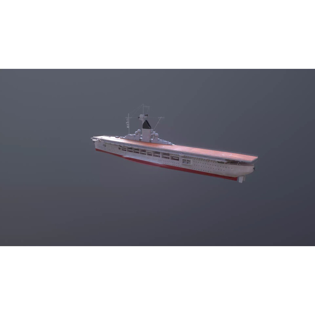 Graf Zeppelin Aircraft Carrier 3D Model – High Poly PBR Asset, FBX - View 26