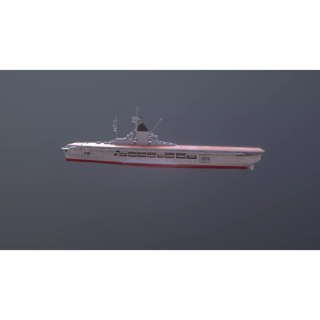 Graf Zeppelin Aircraft Carrier 3D Model – High Poly PBR Asset, FBX - View 27