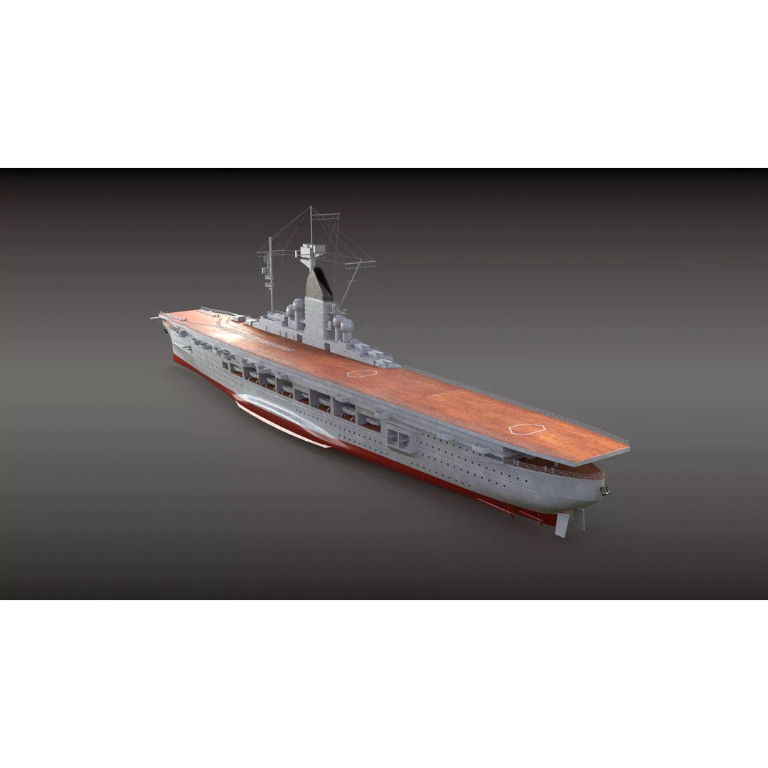 Graf Zeppelin Aircraft Carrier 3D Model – High Poly PBR Asset, FBX - View 6