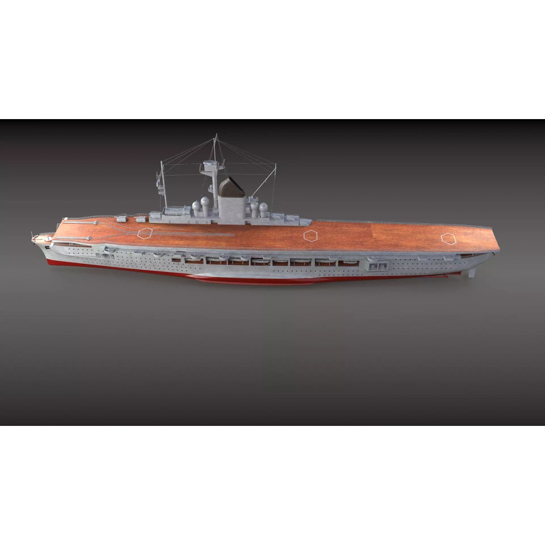 Graf Zeppelin Aircraft Carrier 3D Model – High Poly PBR Asset, FBX - View 7