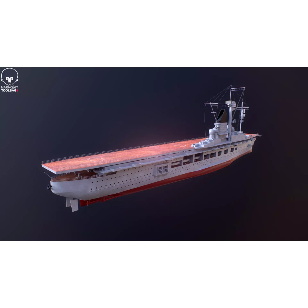 Graf Zeppelin Aircraft Carrier 3D Model – High Poly PBR Asset, FBX - View 9