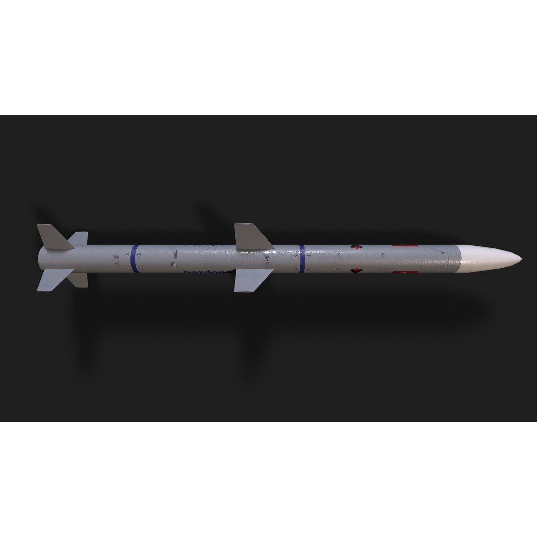Bozdogan Air to Air Missile 3D Model – Low Poly Game Asset, FBX - View 18