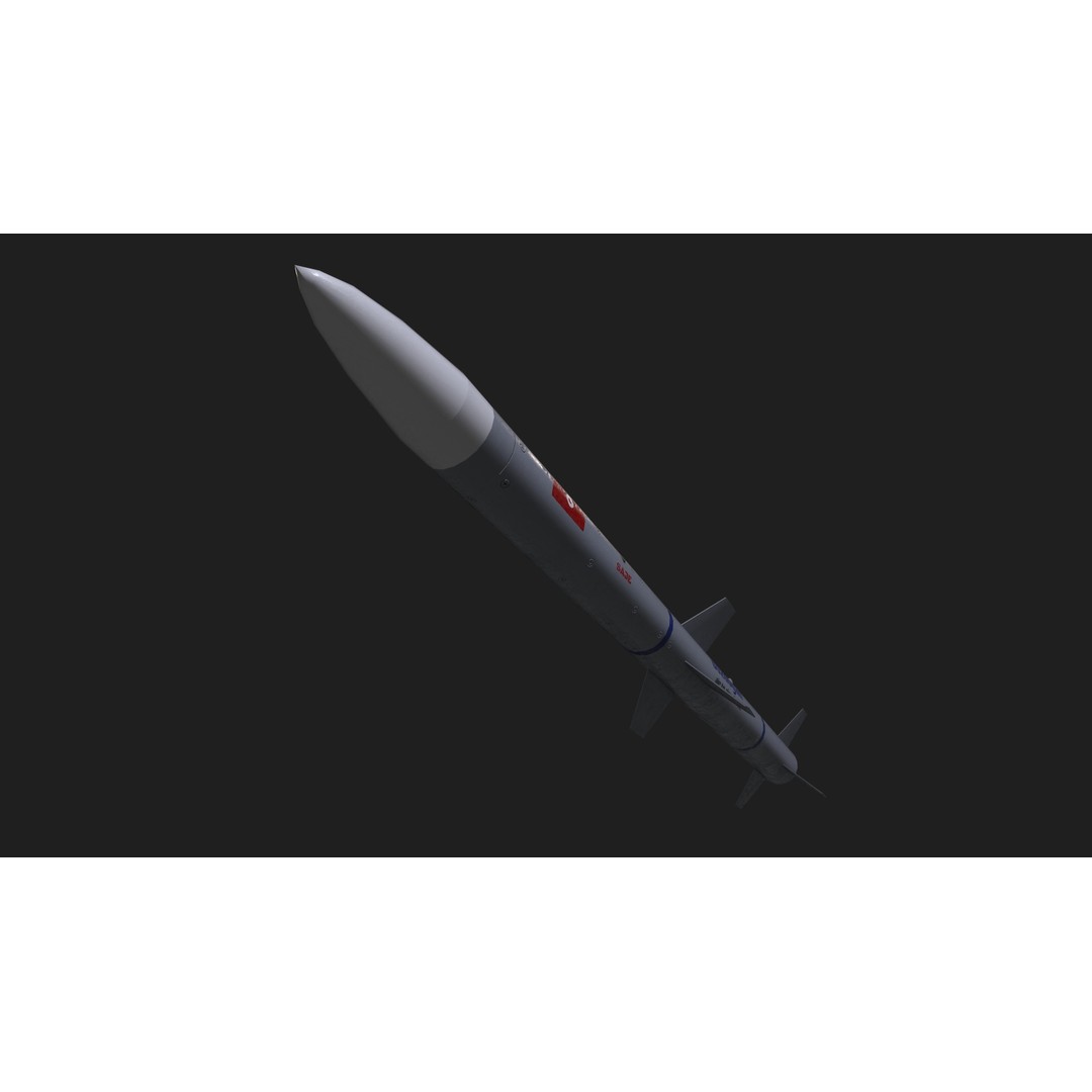 Bozdogan Air to Air Missile 3D Model – Low Poly Game Asset, FBX - View 20