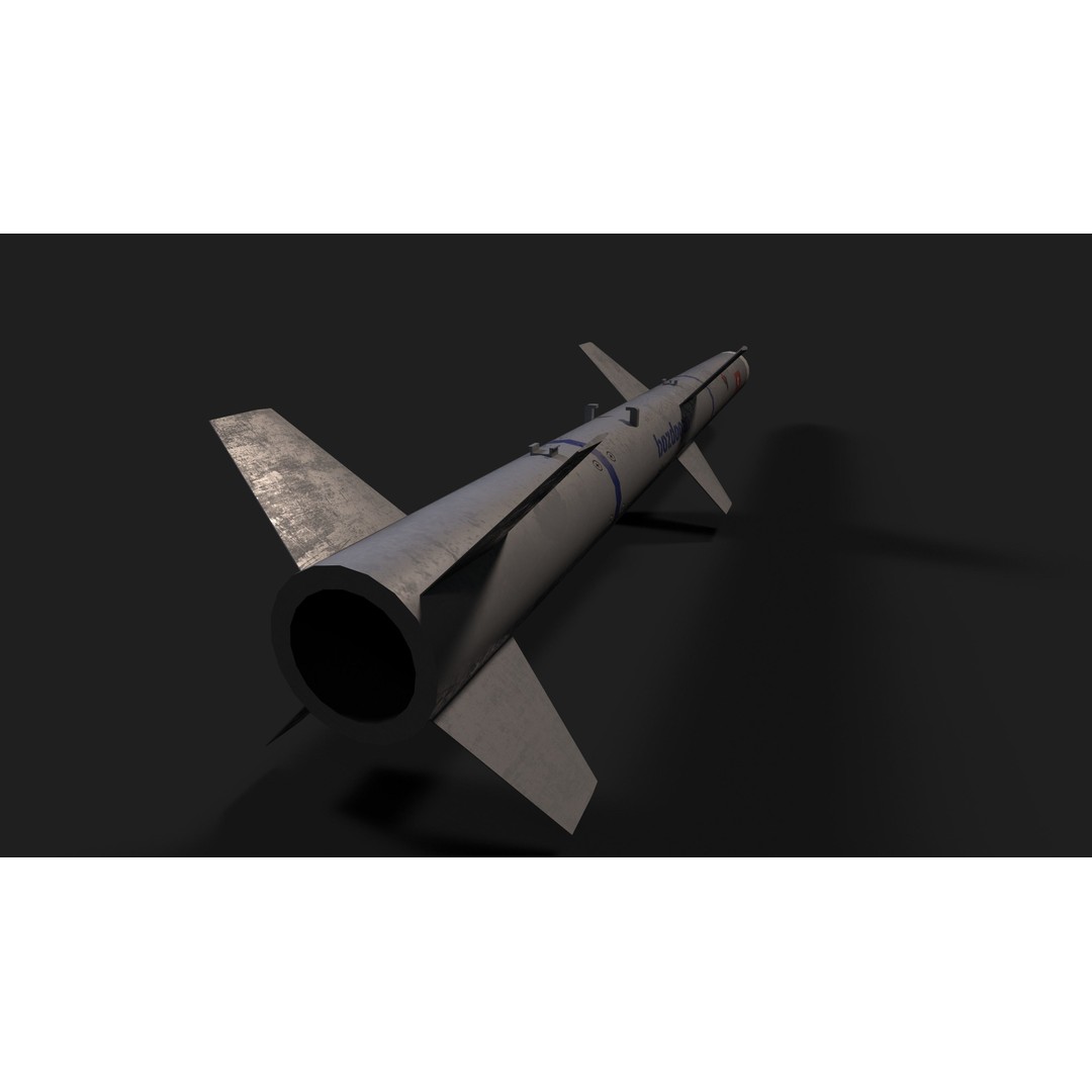 Bozdogan Air to Air Missile 3D Model – Low Poly Game Asset, FBX - View 9