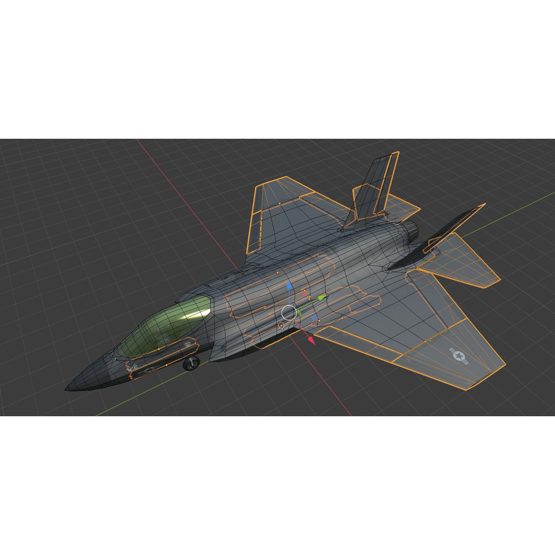 F35A F35B F35C 3D Model – Low Poly Military Aircraft Asset, FBX