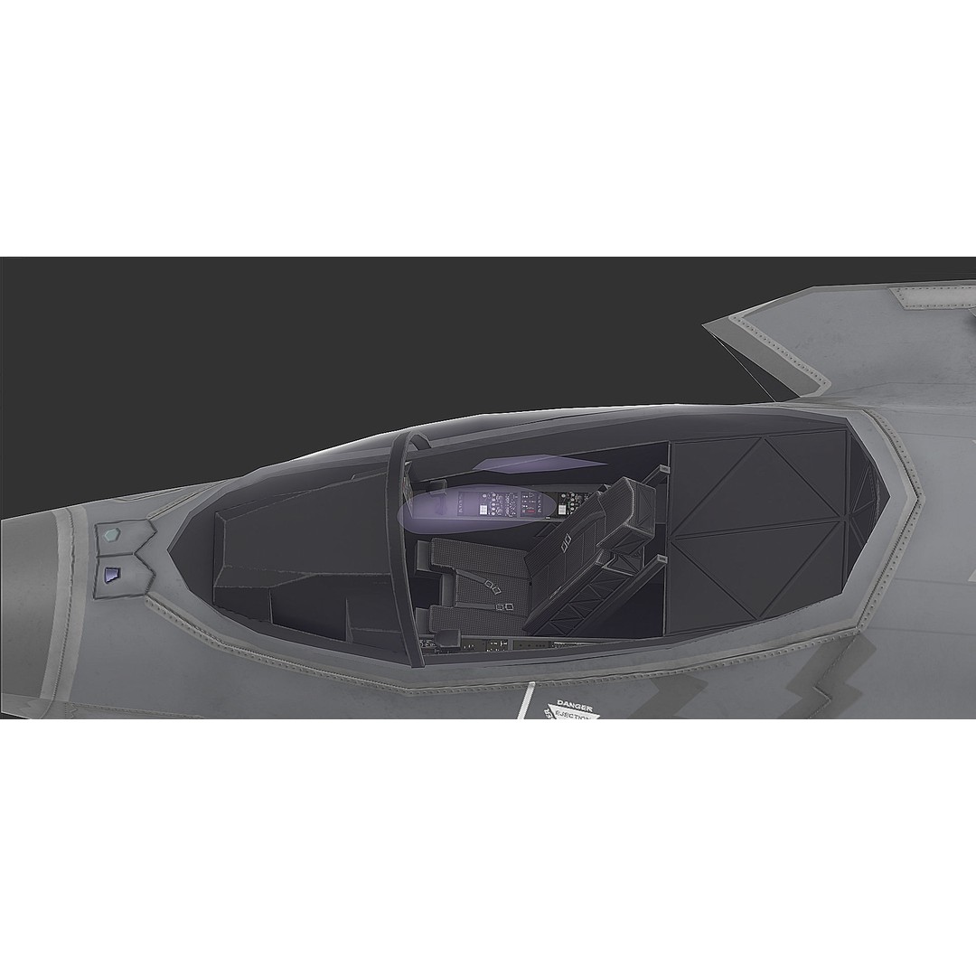 F35A F35B F35C 3D Model – Low Poly Military Aircraft Asset, FBX - View 13