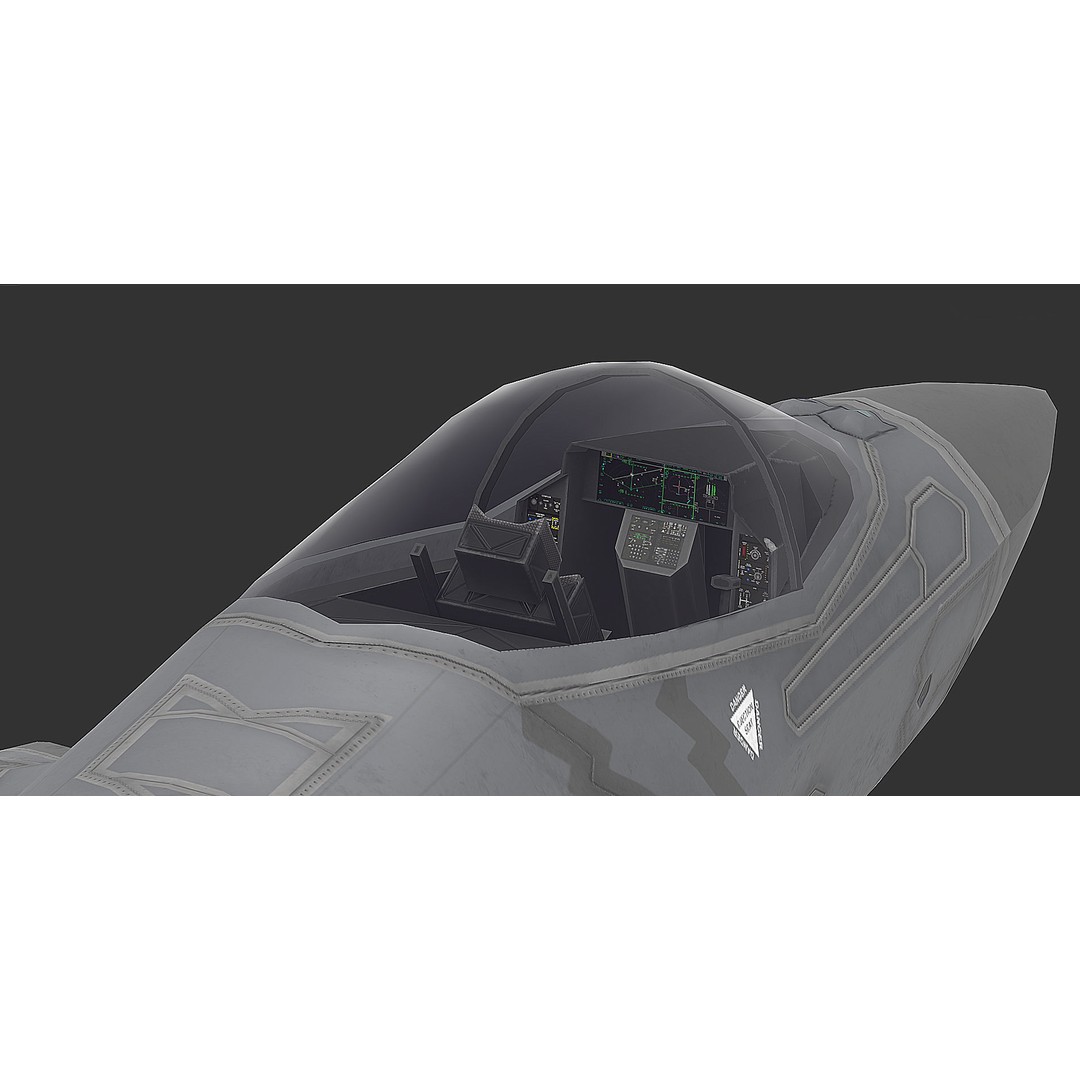 F35A F35B F35C 3D Model – Low Poly Military Aircraft Asset, FBX - View 15