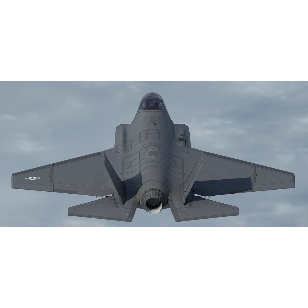 F35A F35B F35C 3D Model – Low Poly Military Aircraft Asset, FBX - View 23