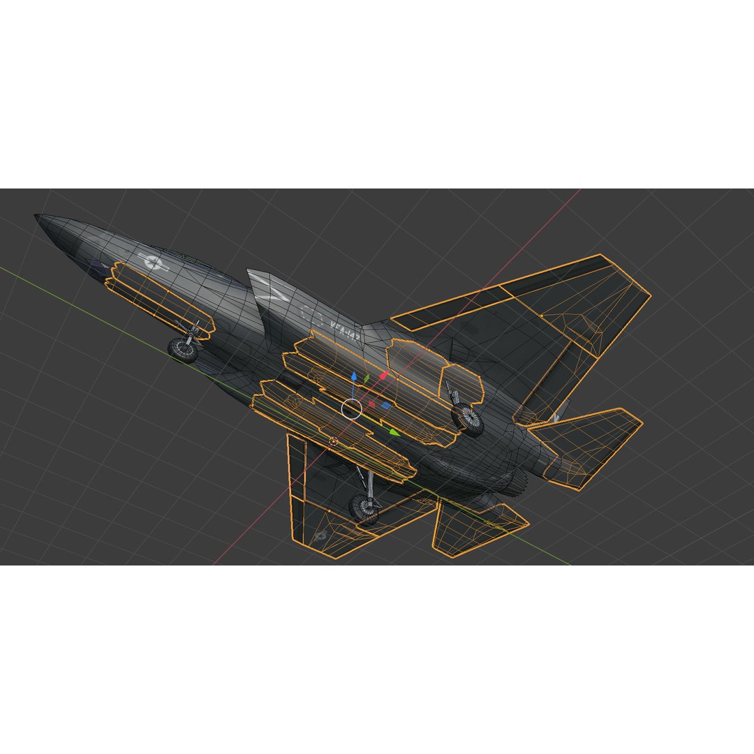 F35A F35B F35C 3D Model – Low Poly Military Aircraft Asset, FBX - View 26