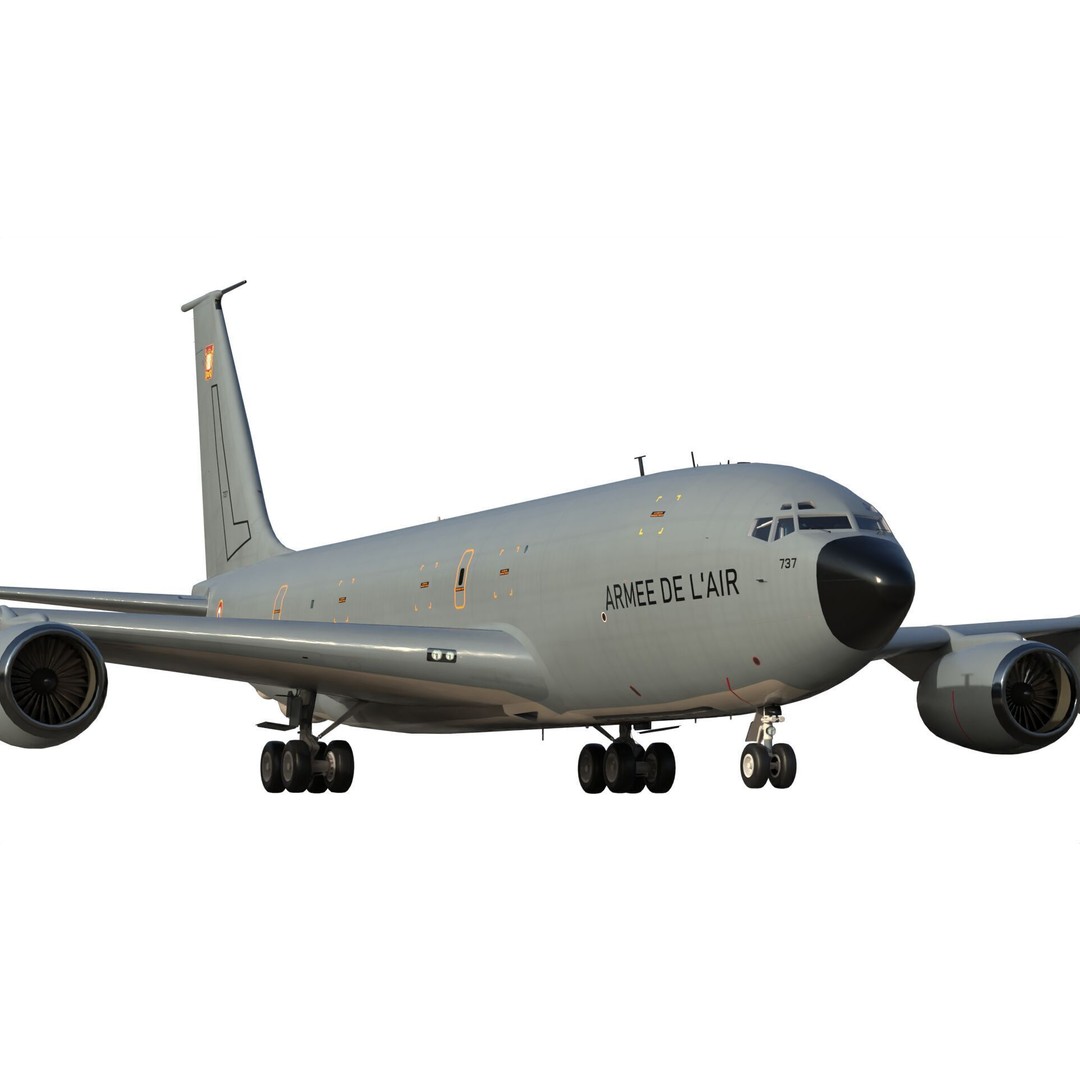 C-135FR Stratotanker 3D Model – PBR Military Aircraft, FBX - View 10