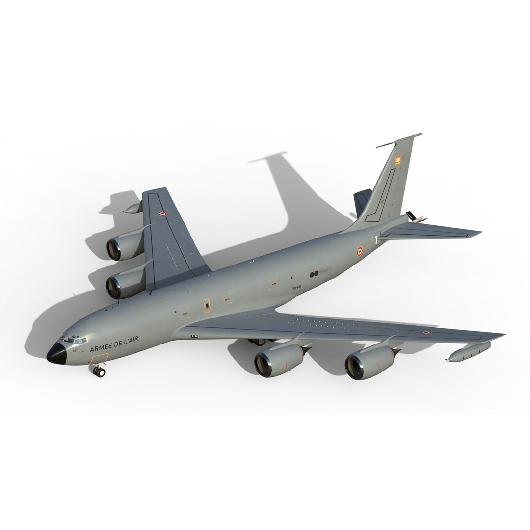 C-135FR Stratotanker 3D Model – PBR Military Aircraft, FBX - View 11