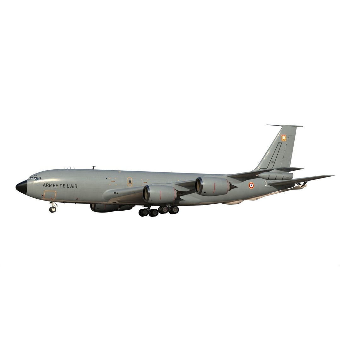 C-135FR Stratotanker 3D Model – PBR Military Aircraft, FBX - View 12