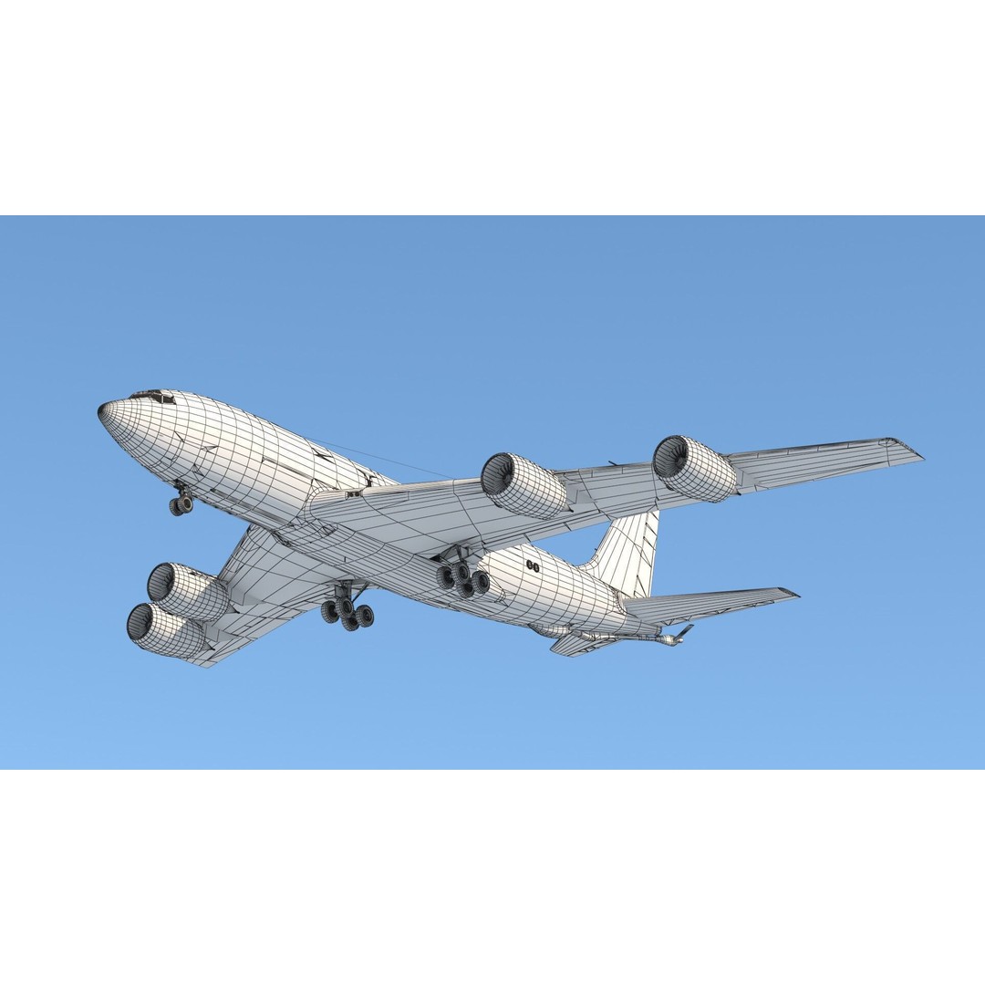 C-135FR Stratotanker 3D Model – PBR Military Aircraft, FBX - View 19