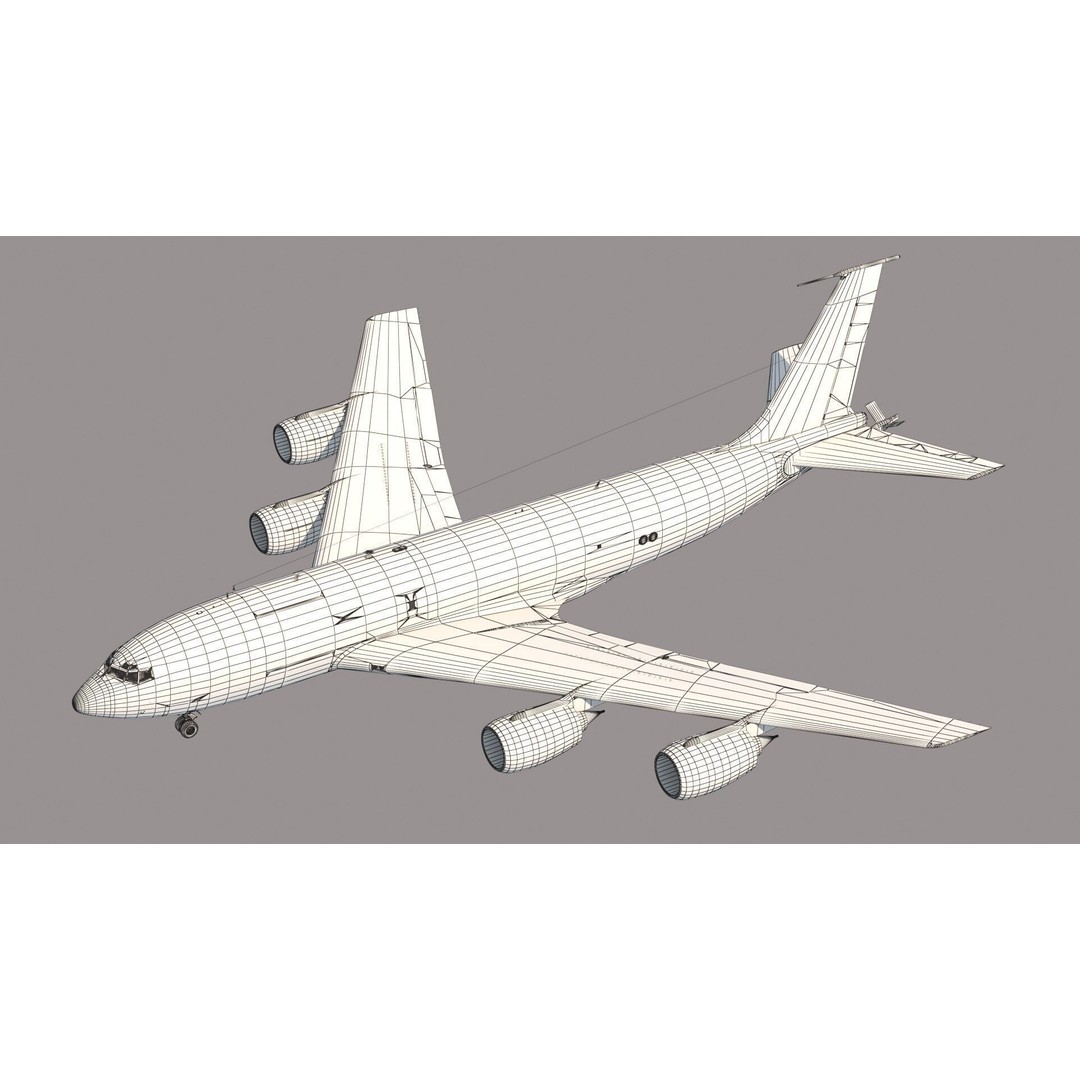 C-135FR Stratotanker 3D Model – PBR Military Aircraft, FBX - View 20