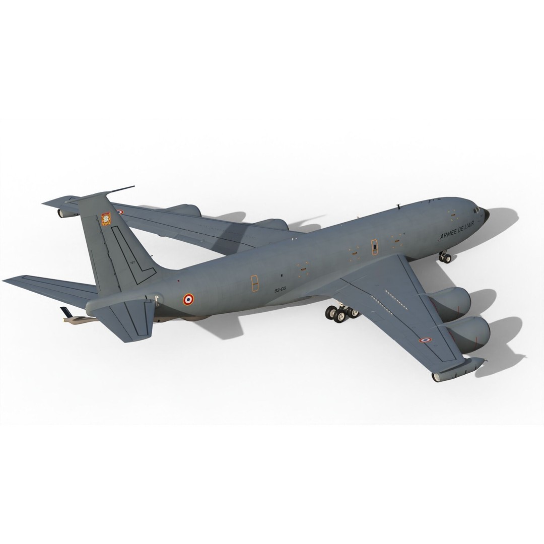 C-135FR Stratotanker 3D Model – PBR Military Aircraft, FBX - View 4