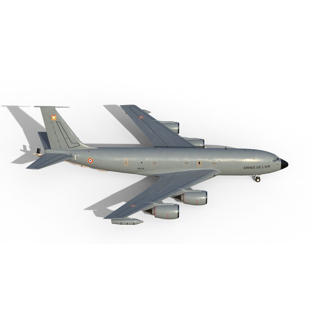 C-135FR Stratotanker 3D Model – PBR Military Aircraft, FBX - View 6