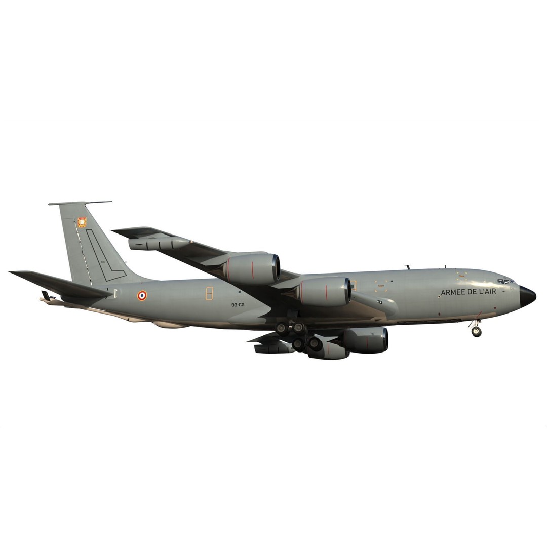 C-135FR Stratotanker 3D Model – PBR Military Aircraft, FBX - View 8