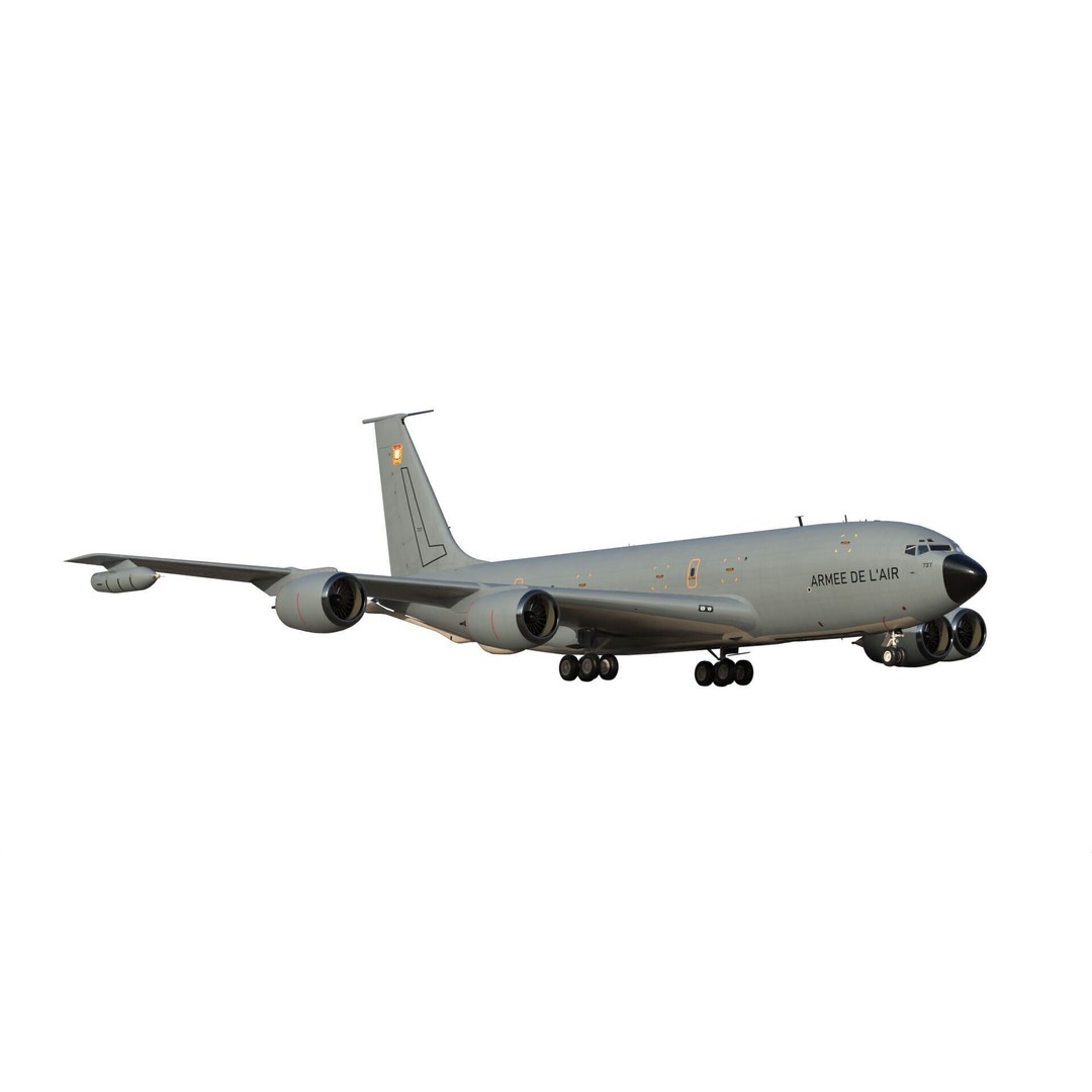 C-135FR Stratotanker 3D Model – PBR Military Aircraft, FBX - View 9