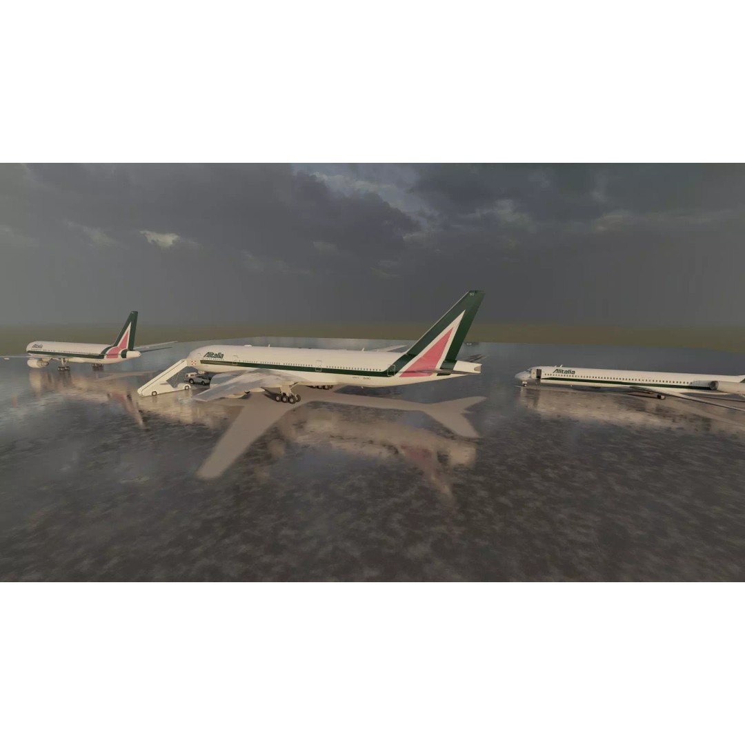 Boeing 777-200 3D Model – Detailed Aircraft with Interior, FBX - View 10