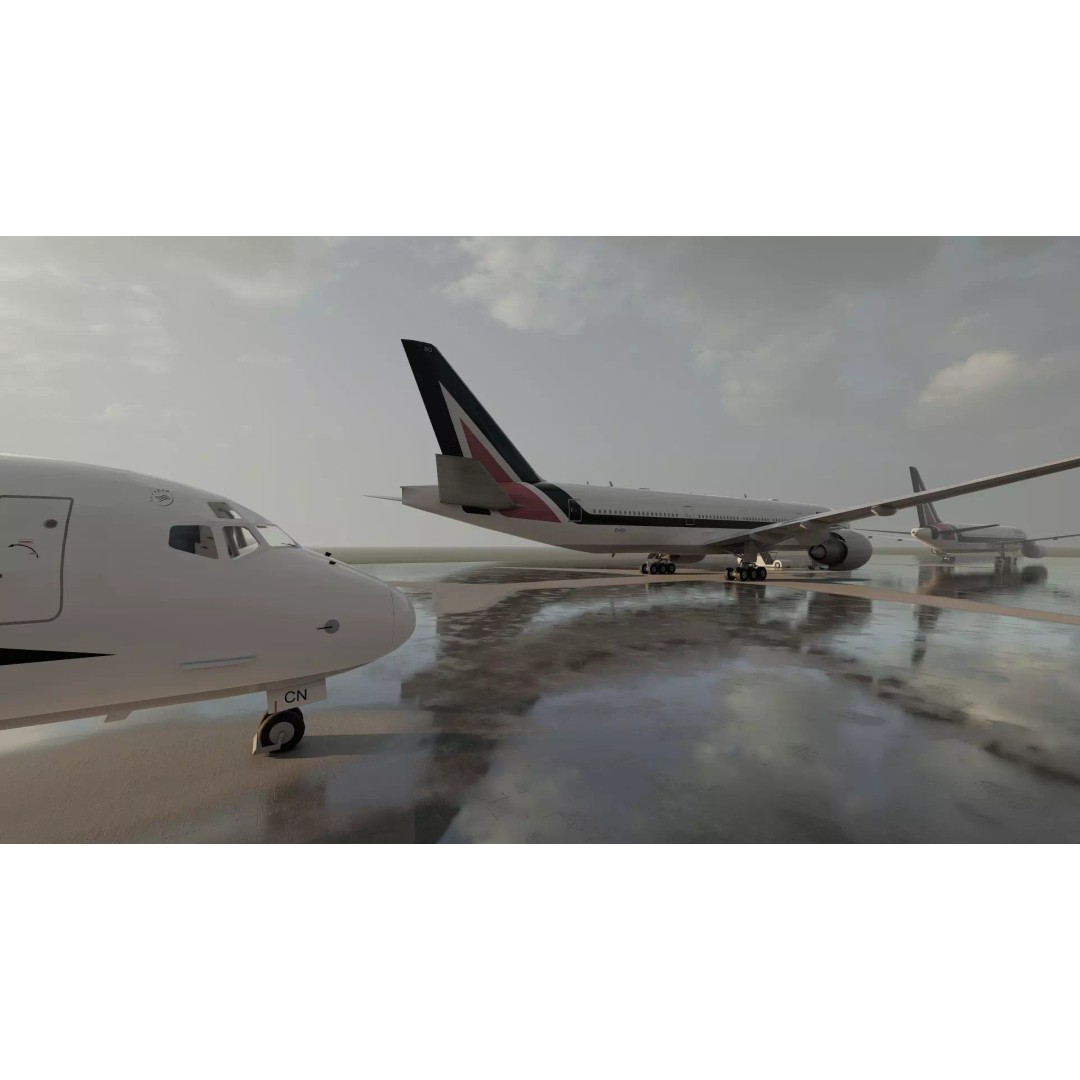 Boeing 777-200 3D Model – Detailed Aircraft with Interior, FBX - View 17