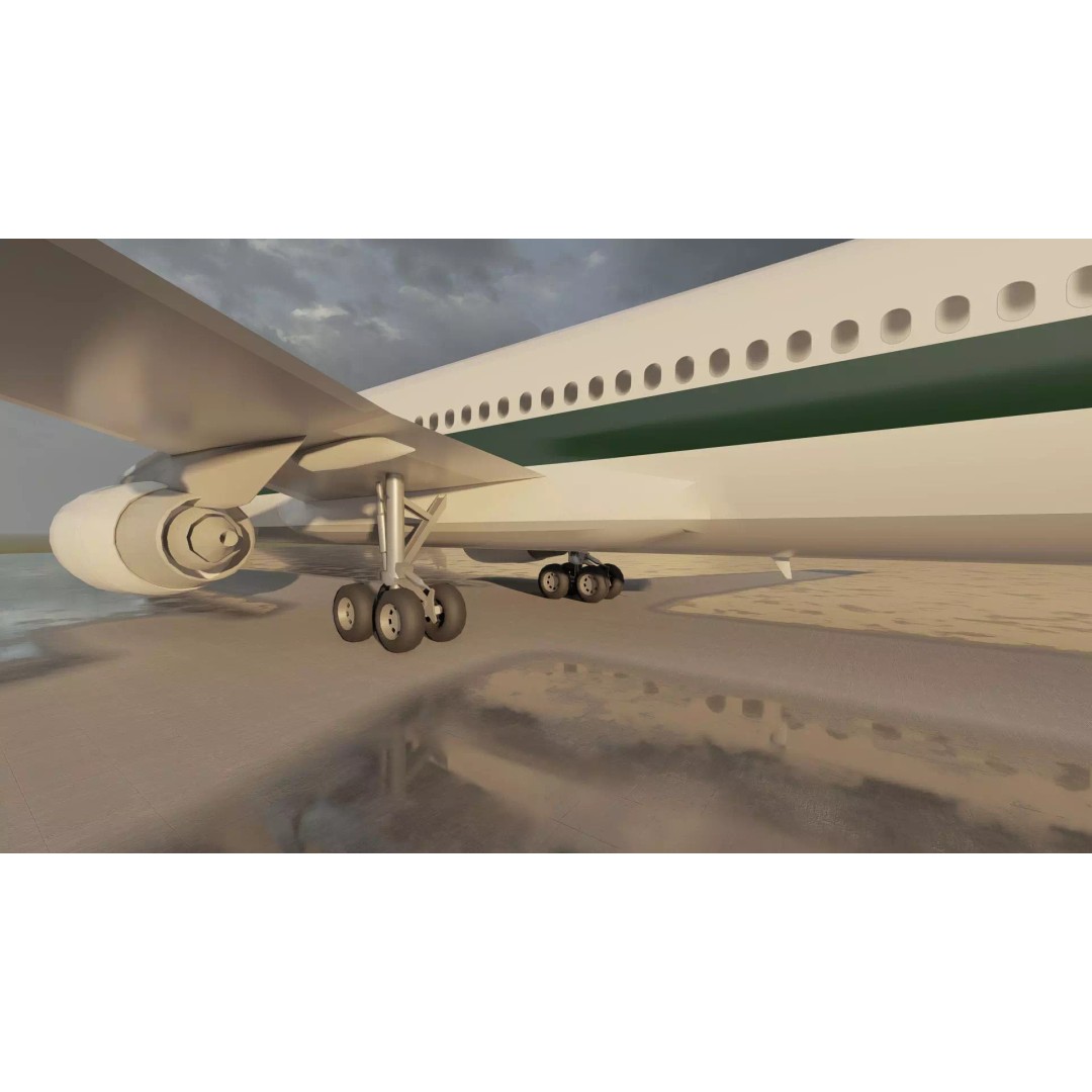 Boeing 777-200 3D Model – Detailed Aircraft with Interior, FBX - View 25