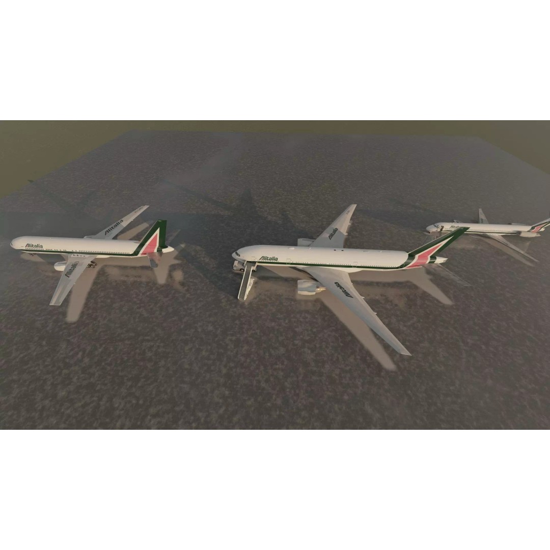 Boeing 777-200 3D Model – Detailed Aircraft with Interior, FBX - View 26