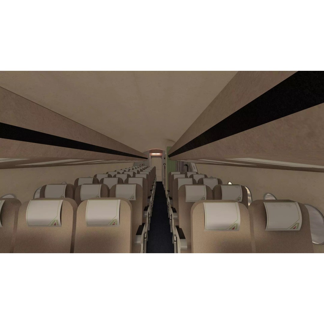 Boeing 777-200 3D Model – Detailed Aircraft with Interior, FBX - View 34