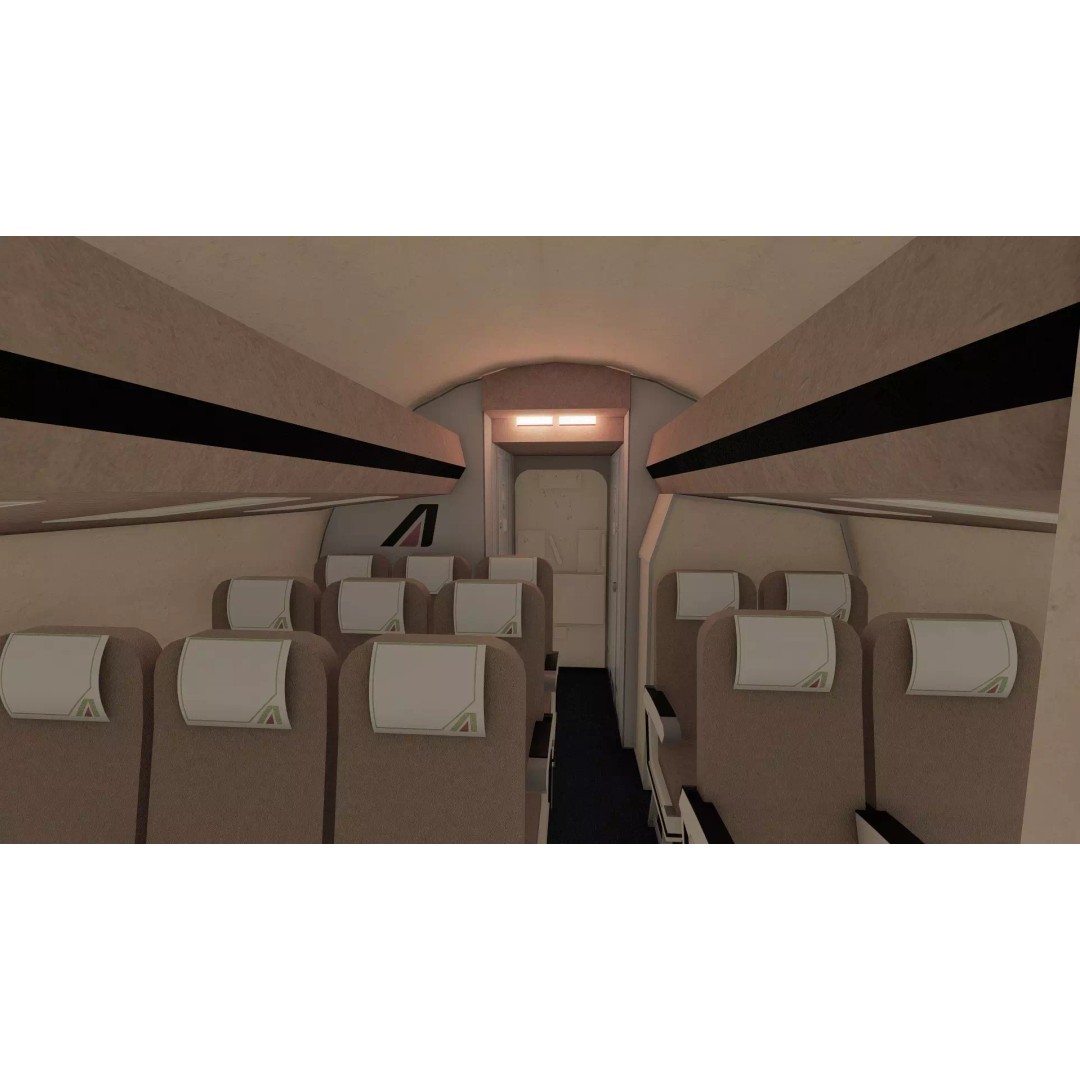 Boeing 777-200 3D Model – Detailed Aircraft with Interior, FBX - View 35