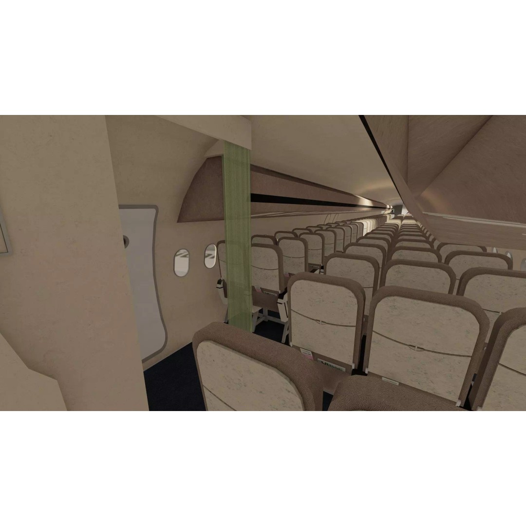 Boeing 777-200 3D Model – Detailed Aircraft with Interior, FBX - View 36