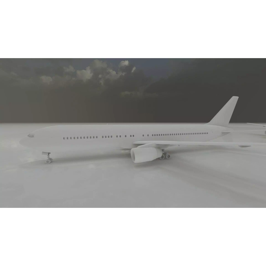 Boeing 777-200 3D Model – Detailed Aircraft with Interior, FBX - View 40