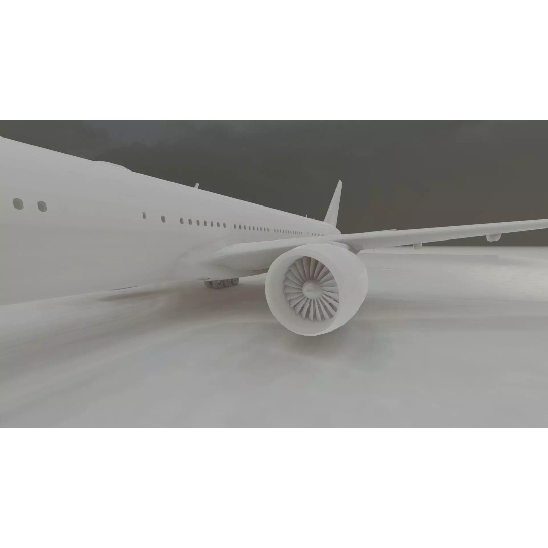 Boeing 777-200 3D Model – Detailed Aircraft with Interior, FBX - View 43