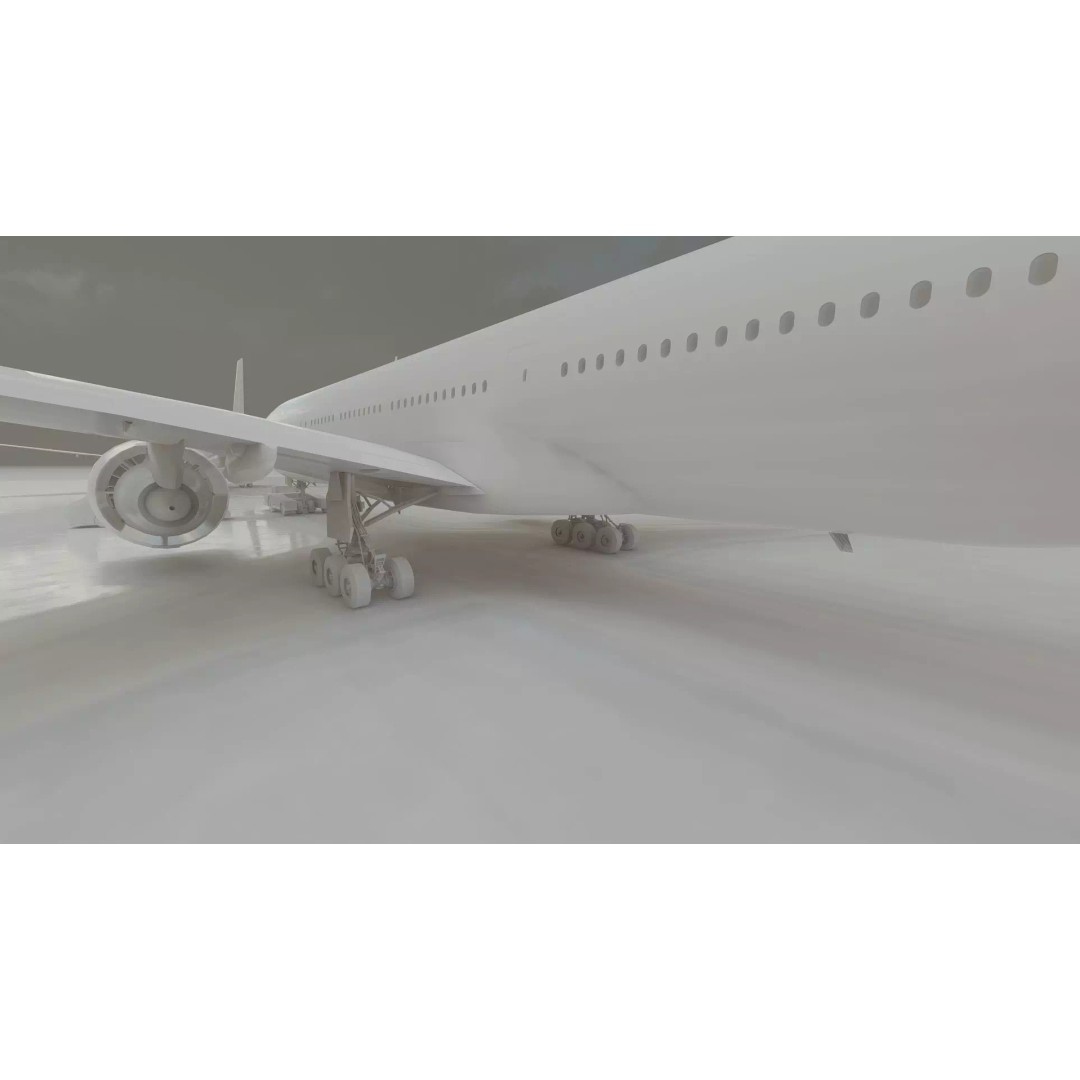 Boeing 777-200 3D Model – Detailed Aircraft with Interior, FBX - View 44