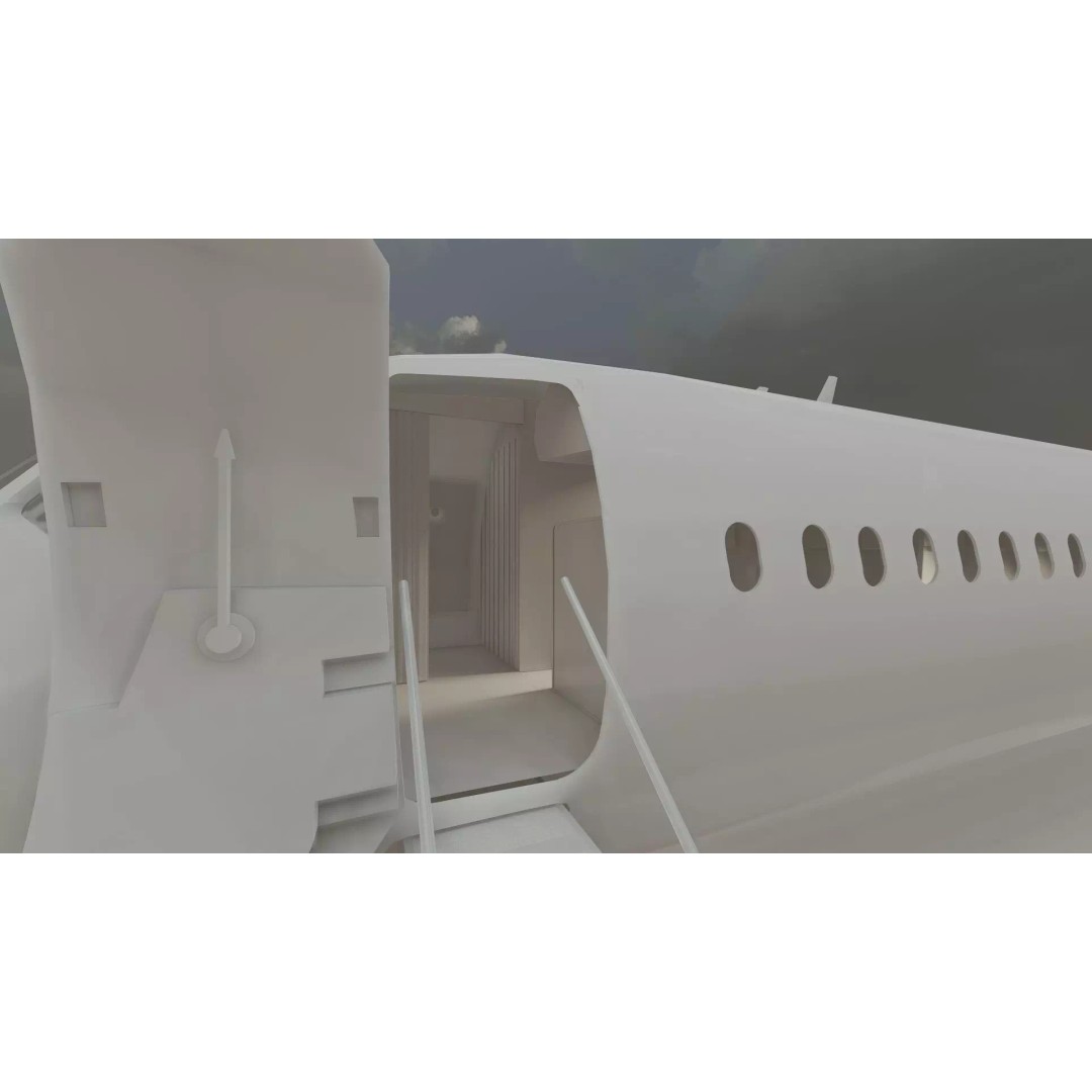 Boeing 777-200 3D Model – Detailed Aircraft with Interior, FBX - View 47