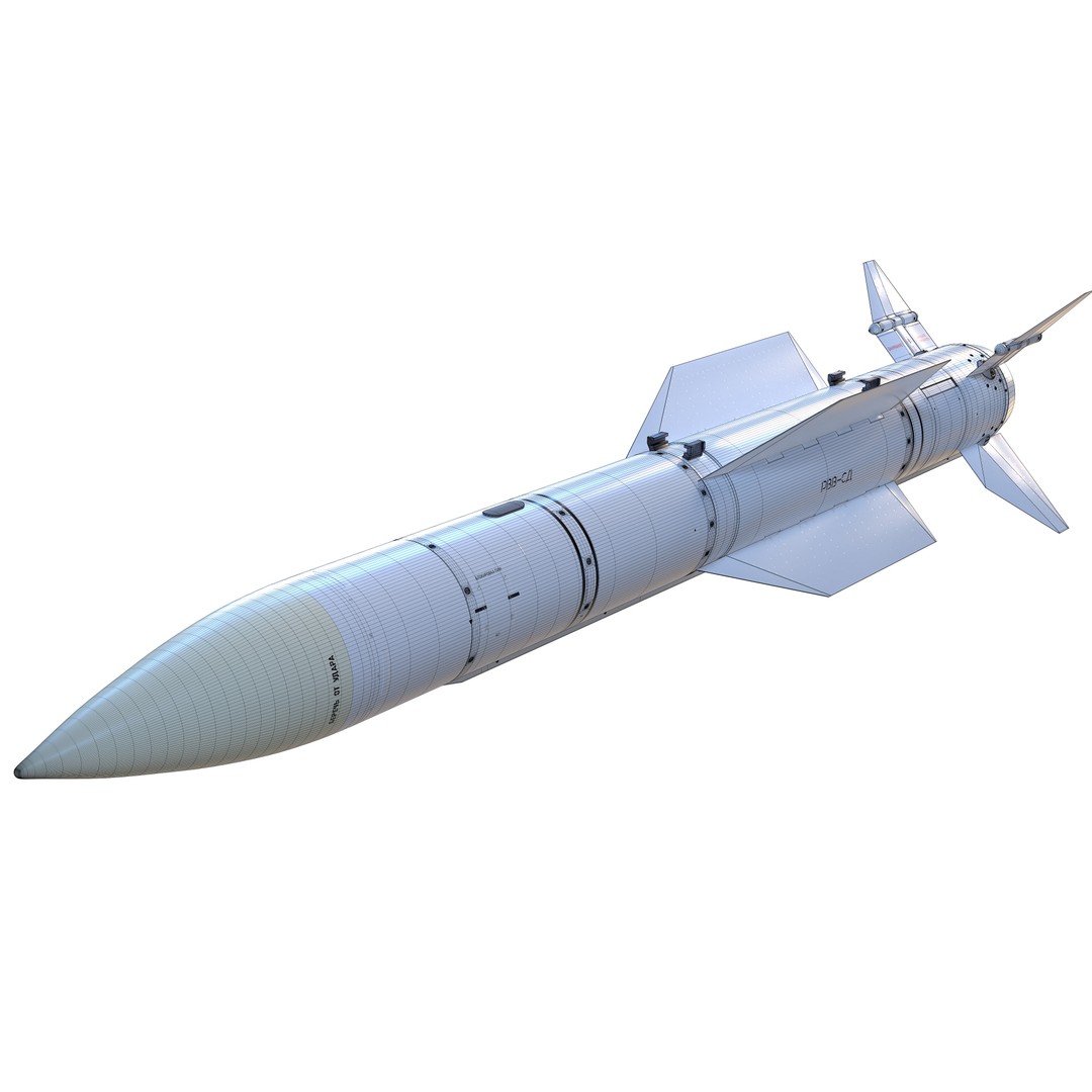 RVV-BD Aircraft Guided Air-to-Air Missile 3D Model – PBR Game Asset, FBX