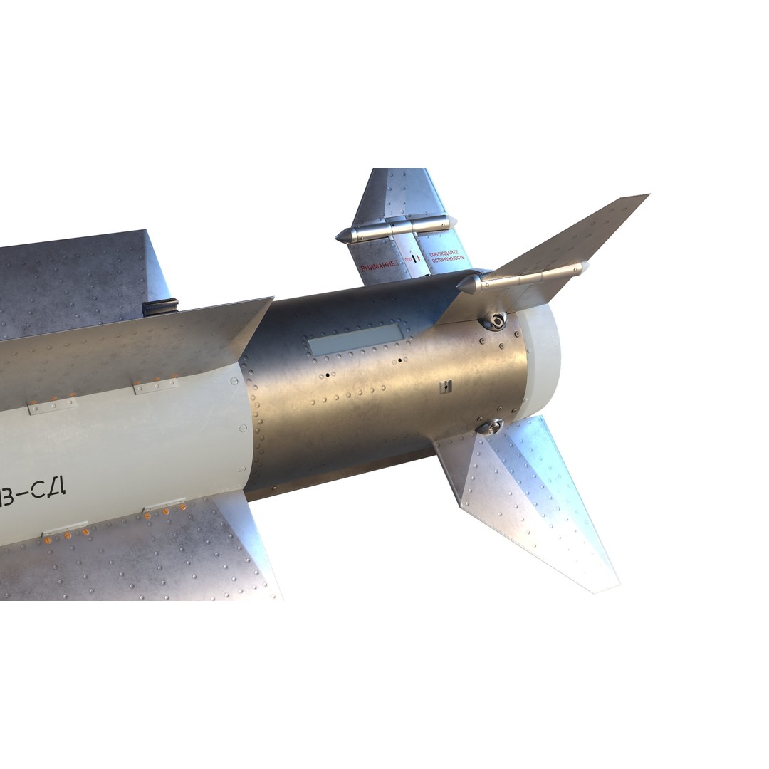 RVV-BD Aircraft Guided Air-to-Air Missile 3D Model – PBR Game Asset, FBX - View 10